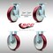 Service Caster 8 Inch SS Poly on Aluminum Caster Set with 2 Brakes/Swivel Lock 2 Rigid SCC SCC-SS30S820-PAB-TLB-BSL-2-R-2 - alternate 3